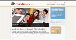 Desktop Screenshot of educationinc.com